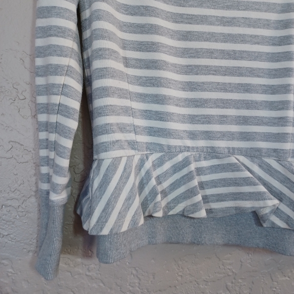 Saturday Sunday {Anthropologie} Striped Zip Up Hoodie Size Medium - Picture 8 of 14